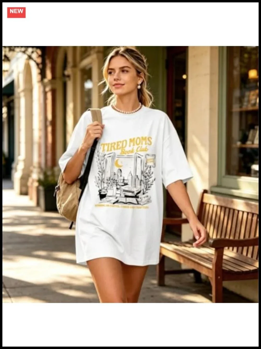 Funny Mom Book Club Graphic Tee, Vintage Oversized Cotton Tee, Casual Summer Top
